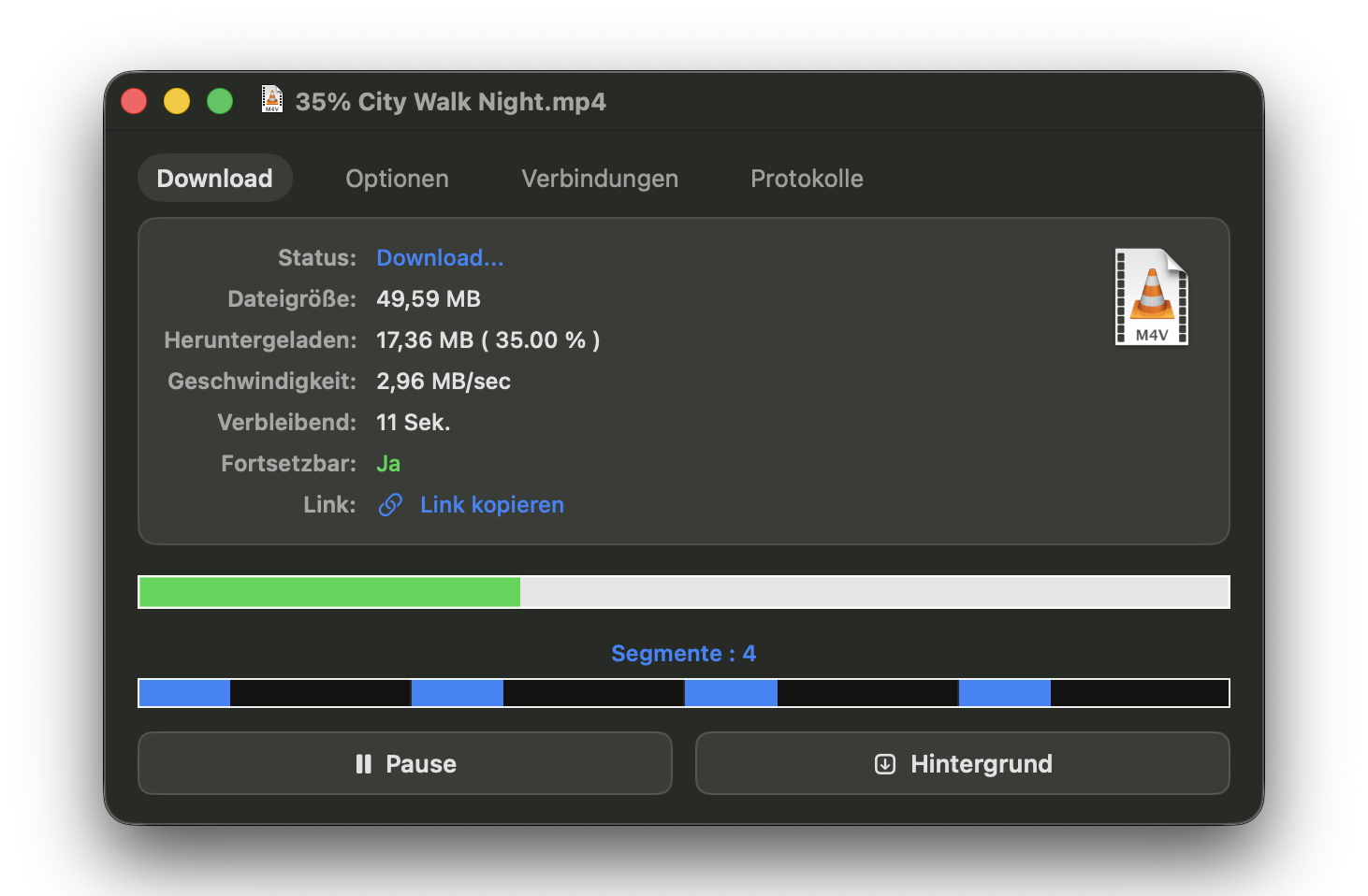 AVS Download Manager — Download-Detail