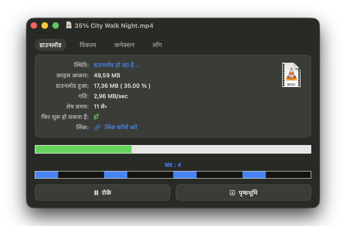 AVS Download Manager — डाउनलोड विवरण